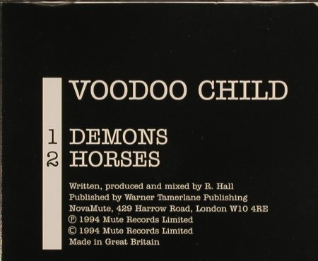 Voodoo Child - R.Hall: Demons/Horses, NovaMute(32), UK, 1994 - CD5inch - 82623 - 4,00 Euro