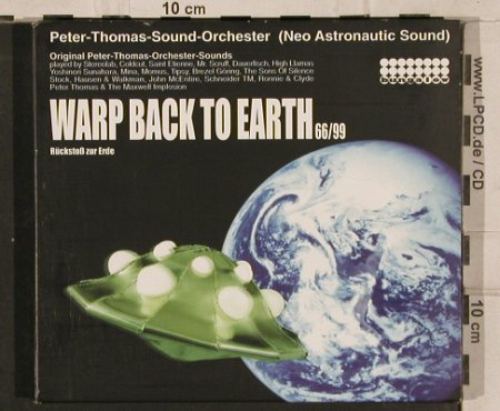 V.A.Warp Back To Earth 66/99: Peter Thomas Sound-Orch,Digi, Bungalow(), rmx/orign., 1998 - 2CD - 82658 - 11,50 Euro