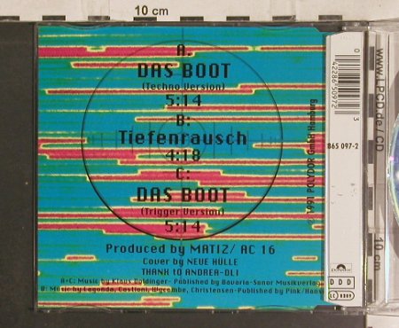 U 96: Das Boot*2+1, Polydor, D, 1991 Typ: CD5" Best.-Nr.: 82841 Preis: 3,00 Euro