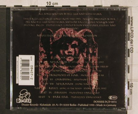 Delerium: Reflections 2, FS-New, Dossier (DD 9074), D, 1995 Typ: CD Best.-Nr.: 83055 Preis: 12,50 Euro
