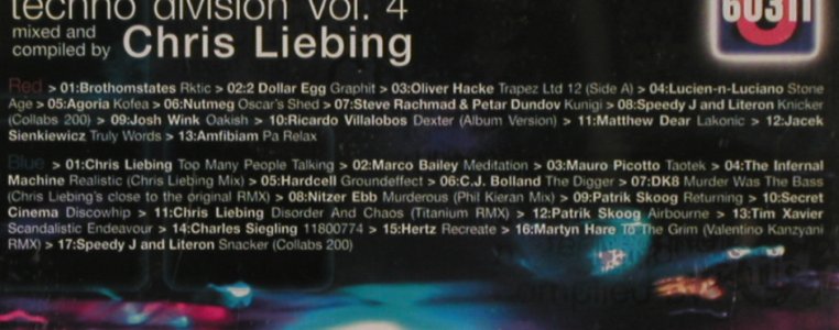 Liebing,Chris: Techno division vol.4-Compilation, U60311(), , 2004 - 2CD - 83187 - 7,50 Euro