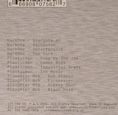 V.A.Grime: Mark One/Plasticman/Slaughter Mob, Rephlex(), UK,  - CD - 83457 - 7,50 Euro