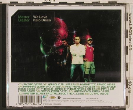 V.A.Master Blaster: We Love Italo Disco, Sony(), EU, 2003 - CD - 83472 - 7,50 Euro