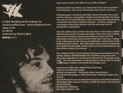 Philosophy Major: Hypnerotomachia, Digi, WordSound(WSCD047), EU, 2003 - CD - 84095 - 7,50 Euro