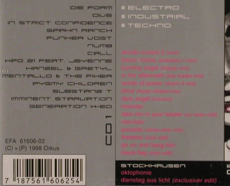 V.A.Orkus Electronic Lust Vol. 1: Stockhausen Bonus CD, Orkus/Efa(), , 1998 - 2CD - 84210 - 10,00 Euro