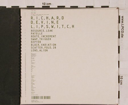 Devine,Richard: Lipswitch, Digi, Warp, UK Typ: CDgx Best.-Nr.: 84235 Preis: 10,00 Euro