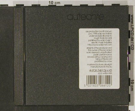 Autechre.: ae, Warp (warpcd66), EU, 98 Typ: CD Best.-Nr.: 90194 Preis: 11,50 Euro