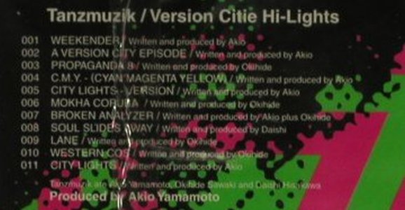 Tanzmusik: Version Cities Hi-Light, FS-New, Sublime, UK, 1998 Typ: CD Best.-Nr.: 90473 Preis: 7,50 Euro