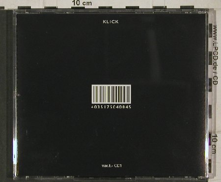 Brinkmann,Thomas: Klick, maxErnst (CD1), , 2001 Typ: CD Best.-Nr.: 91338 Preis: 12,50 Euro