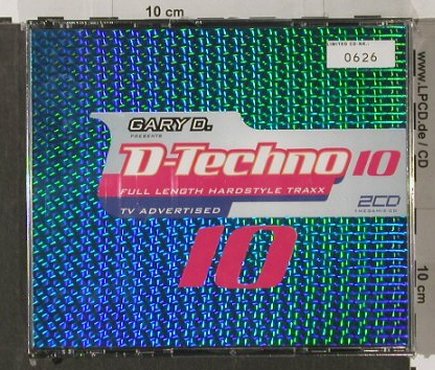 V.A.GARY D.: pres.D-Techno 10,Lim.Ed.0626,FS-New, PIAS(), D, 2004 - 3CD - 91602 - 12,50 Euro