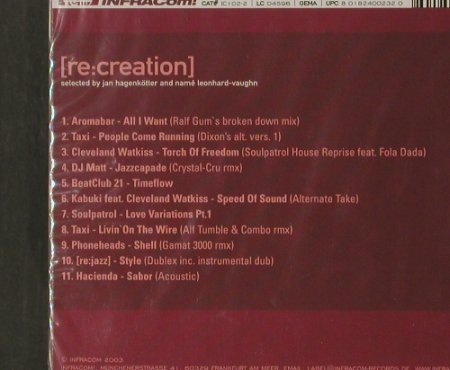 V.A.Re: Creation Compiled: Tour 2003, FS-New, INFRACom!(ic102-2), D, 2003 - CD - 91774 - 10,00 Euro