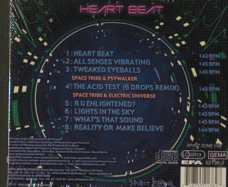 Space Tribe: Heart Beat, Digi, FS-NEU, SpiritZone (138), D, 2002 Typ: CD Best.-Nr.: 91860 Preis: 11,50 Euro