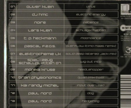 V.A.Noireschattenspiele: Oliver Klein, DJ HMC...14 Tr., Do Not Dance(), FS-New, 2000 - CD - 91971 - 7,50 Euro