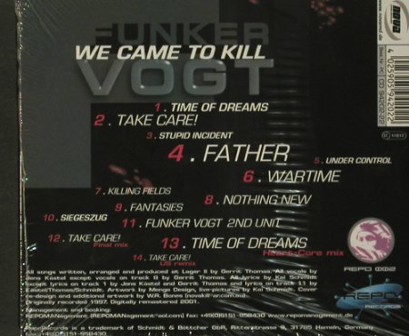 Funkervogt: We Came To Kill '97,Digi,FS-New, REPO(002), 14Tr., 2001 - CD - 92376 - 10,00 Euro
