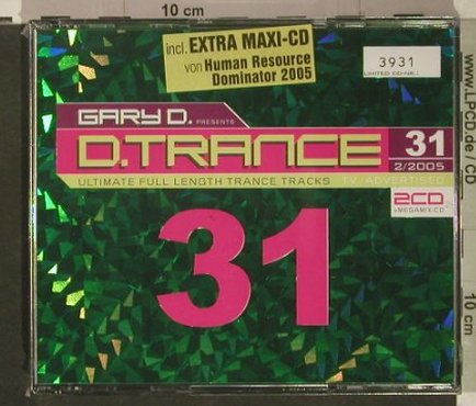 V.A.Gary D.pres.D.Trance: Vol.31-2/2005,Lim.Ed.No3931,FS-New, EDM(), , 2005 - 3CD - 92450 - 12,50 Euro