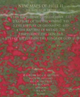 Schütze,Paul: New Maps Of Hell II, Big Cat, UK, 1996 Typ: CD Best.-Nr.: 92558 Preis: 11,50 Euro