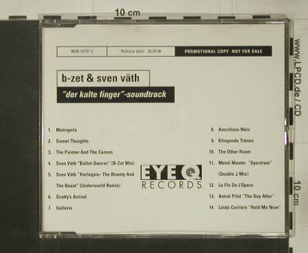 B-Zet & Sven Väth: Der Kalte Finger, OST, Promo, EyeQ(), D, 1996 - CD - 92577 - 10,00 Euro