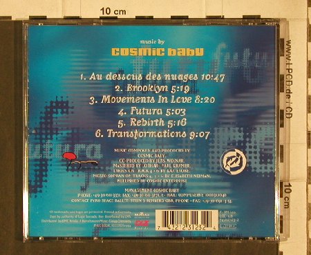 Cosmic Inc.: Futura(Pyro Space Ballet's), Logic (74321231232), D, 1995 Typ: CD Best.-Nr.: 92728 Preis: 10,00 Euro