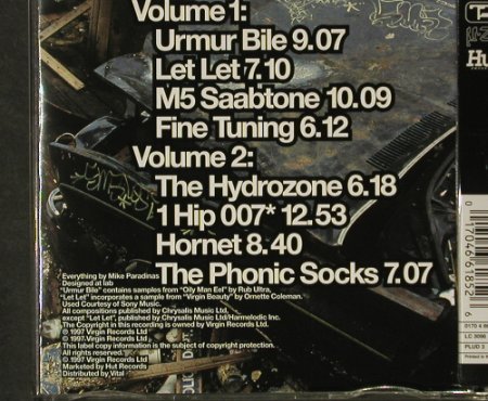 u-Zig (müzig): Urmer Bile Trax Volume 1,Volume 2, Virgin, NL, 1997 Typ: CD Best.-Nr.: 92903 Preis: 10,00 Euro