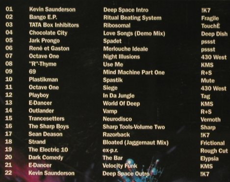 Saunderson,Kevin: Deep Space Techno, Latazar, UK, 2003 Typ: CD Best.-Nr.: 93350 Preis: 11,50 Euro