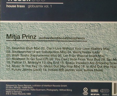 Prinz,Mitja: audiovideodiscoatmospheres,V.A., Tresor 093(29293-2), D,1Tr.Mix, 1998 - CD - 93353 - 11,50 Euro