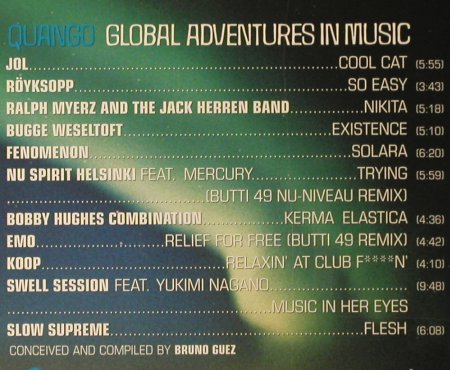V.A.Nordic Exposure: A Global Journeyi.Scand. Nu Jazz, Quango/Palm(QMG 5020-2), US,FS-New, 2002 - CD - 93461 - 10,00 Euro