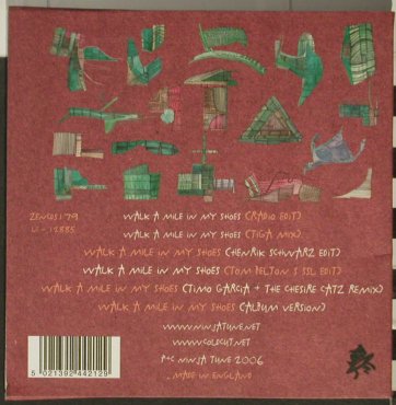 Coldcut: Walk A Mile In My Shoes,6Tr., Digi, Ninja Tune (ZENcds), UK, 2006 Typ: CD5" Best.-Nr.: 94232 Preis: 5,00 Euro