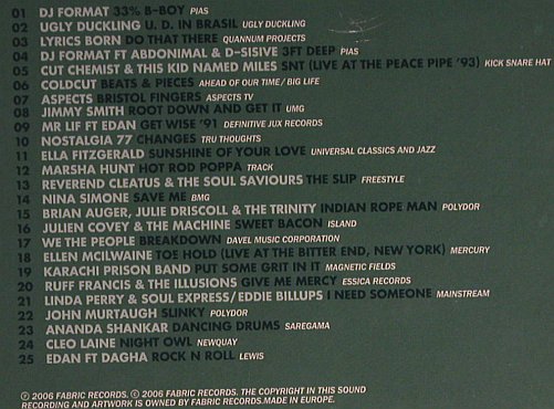 V.A.FabricLive 27: DJ Format, metal-Box,-FS-New, Fabric(), EU, 2006 - CD - 94444 - 11,50 Euro
