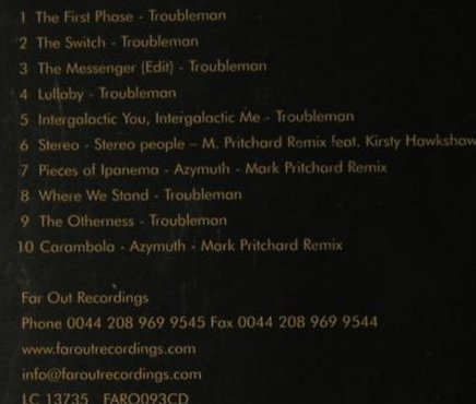 Troubleman: The First Phase, FS-New, Far Out (FARO093cd), , 2005 Typ: CD Best.-Nr.: 95025 Preis: 10,00 Euro