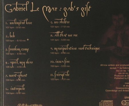 Le Mar,Gabriel: GAB'S Gift , Digi, SpiritZone(062), D, 2000 - CD - 95587 - 10,00 Euro