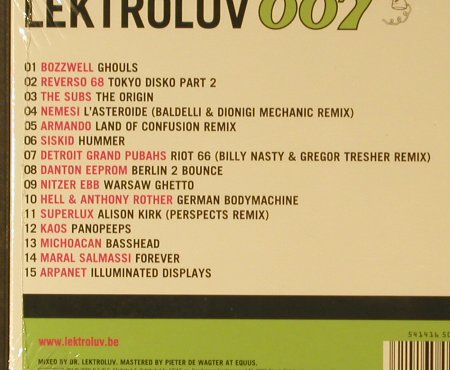 V.A.Lektroluv 007: 15 Tr., Digi, FS-New, N.E.W.S(), NL, 2006 - CD - 95621 - 7,50 Euro