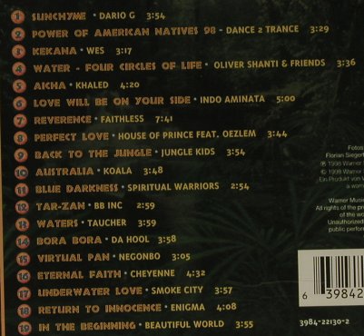 V.A.Raindance: The Spirit of Ethno-Dance, 19 Tr., Warner(), D, 1998 - CD - 96876 - 5,00 Euro