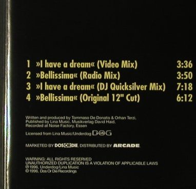 Dj Quicksilver: I Have A Dream*2+2, Dos Or Die(DOS 035), D, 1996 - CD5inch - 98768 - 2,50 Euro