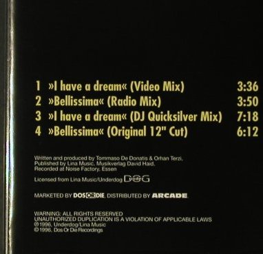 Dj Quicksilver: I Have A Dream*2+2, Dos Or Die (DOS 035), D, 1996 Typ: CD5" Best.-Nr.: 98768 Preis: 2,50 Euro
