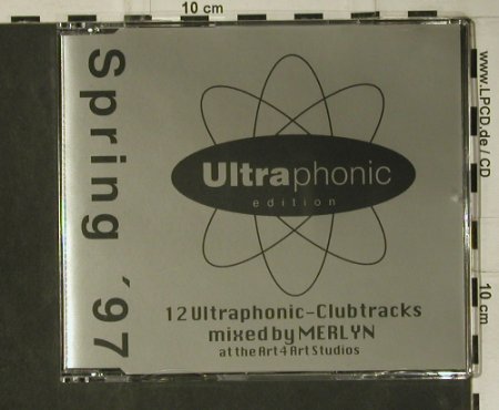 V.A.Ultraphonic Spring'97: 12 Tr.mixed by Merlyn, Ultraphonic(PM 1631), D, 1997 - CD - 98786 - 5,00 Euro