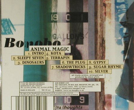 Bonobo: Animal Magic, Truthought (ZEN CD 63), UK, 00 Typ: CD Best.-Nr.: 99372 Preis: 10,00 Euro