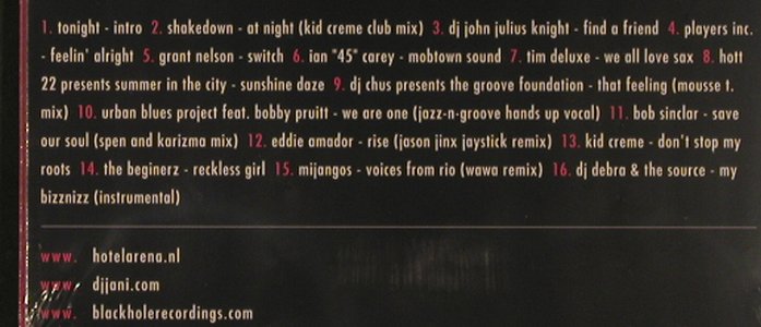 DJ Jani - V.A.: Hotel Arena Tonight, Digi, FS-New, Black Hole(28), , 2003 - CD - 99547 - 10,00 Euro