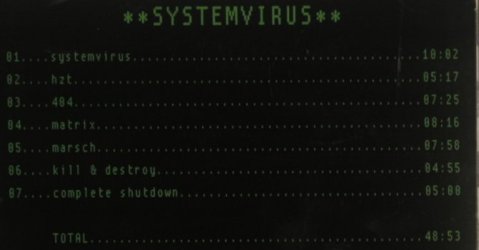 Systemvirus: v.1.5 - FS-New, Soulfood, , 2008 Typ: CD Best.-Nr.: 99660 Preis: 10,00 Euro