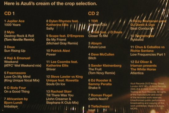 V.A.Miami 2005: Underground Sound of..., FS-New, Azuli Rec.(AZcd36), EU, 2005 - 2CD - 99800 - 10,00 Euro