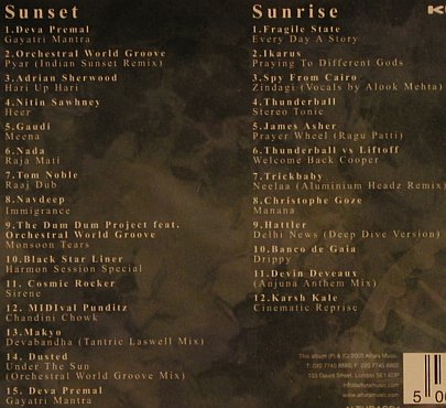 V.A.Pathaan's Indian Sunset: ..Asiatic vibe&downtempo grooves, Altura Music(ALTURAcd1), , 2003 - 2CD - 99808 - 10,00 Euro