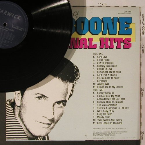 Boone,Pat: The Best Of-22 Original Hits, Warwick(WW 5089), UK, 1980 - LP - F5242 - 5,50 Euro