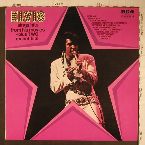 Presley,Elvis: Sings Hits From His Movie, RCA Camden(CDS 1110), US/UK, 1972 - LP - F7825 - 7,50 Euro