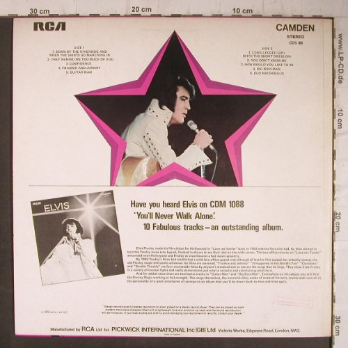 Presley,Elvis: Sings Hits From His Movie, RCA Camden(CDS 1110), US/UK, 1972 - LP - F7825 - 7,50 Euro