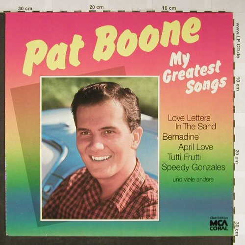 Boone,Pat: My Greatest Songs, Club Ed., MCA(31 540 8), D,  - LP - H2013 - 6,00 Euro