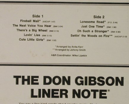 Gibson,Don: Lovin' Lies, RCA Camden(CAS-2392), US,co,Ri,  - LP - H4836 - 7,50 Euro