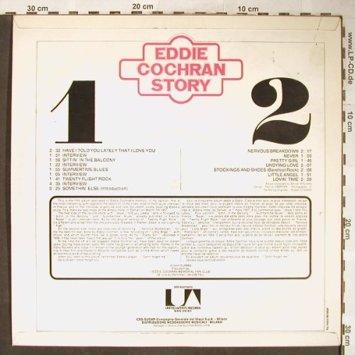 Cochran,Eddie: Story - Don't Forget Me,vg+/m-,Stol, UA(UAS 29167), I, Ri, 1971 - LP - H5943 - 12,50 Euro