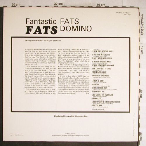 Domino,Fats: Fantastic Fats, ABC(27 376 XAT), D,Ri, 1976 - LP - H6660 - 7,50 Euro
