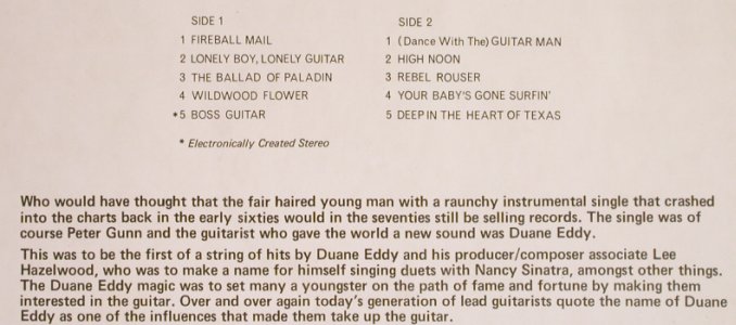 Eddy,Duane: The Best Of, RCA Camden(CDS 1109), UK, 1972 - LP - H7092 - 5,00 Euro