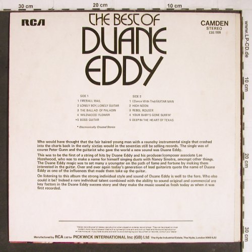 Eddy,Duane: The Best Of, RCA Camden(CDS 1109), UK, 1972 - LP - H7092 - 2,00 Euro
