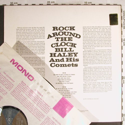 Haley,Bill & Comets: Rock Around The Clock, Ri, vg+/vg+, Coral(CP 55), UK,Mono, 1970 - LP - H7124 - 5,00 Euro
